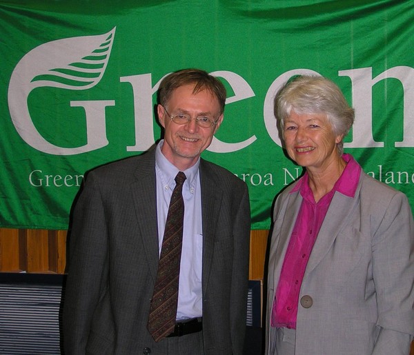 Peak oil expert Richard Heinberg and Green Party co-leader Jeanette Fitzsimons 